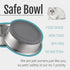 PEGGY11 Stainless Steel Metal Cat Bowls, Nonslip Rubber Bottom, Dishwasher Safe, Easy to Clean - 2 Pack, Each Holds 2 US Cup...