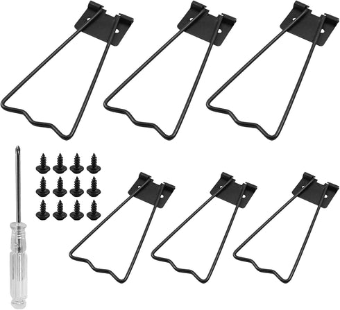 6 Pcs Easel Back, 3.34" Iron Picture Frame Easel Back - Reliable Photo Frame Stand with Screws & Screwsdriver for Crafts and Art Frames (Black)...