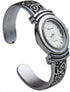 Geneva Womens Oxidized Scroll Design Hinged Fashion Cuff Watch White Dial W9132...