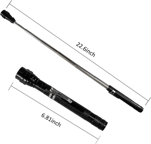 Magnetic Flashlight Gifts for Men Stocking Stuffers for Men Adults Pickup Tool Cool Magnet Telescoping Gadgets with LED from Wife Daughter Son Dad...