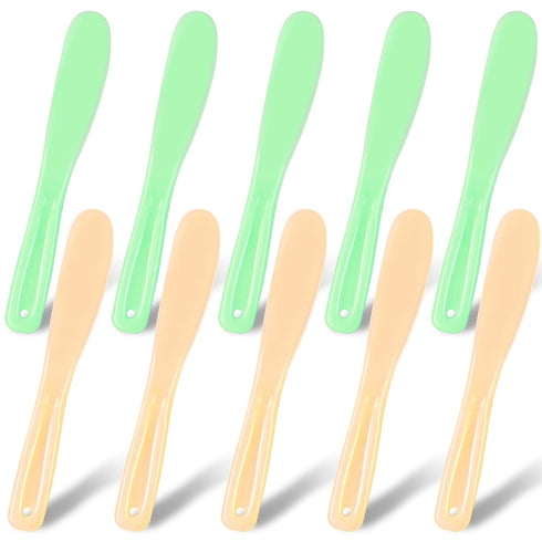 10 PCS Face Mask Applicator Plastic Cosmetic Spatula Multipurpose Jelly Mask Applicator Face Makeup Spatula Reusable Beauty Spatula Skincare Tools...