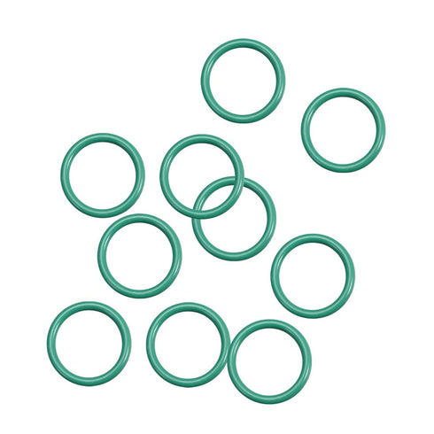 uxcell Fluorine Rubber O-Rings, 13mm OD 10mm ID 1.5mm Width FKM Seal Gasket for Machinery Plumbing, Green, Pack of 10...