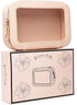 Clear Makeup Bag Travel Case Portable transparent Cosmetic Bag Case Clear Travel Toiletry Makeup Bag for Car with Zipper for Women (A/Pink-1, M)...