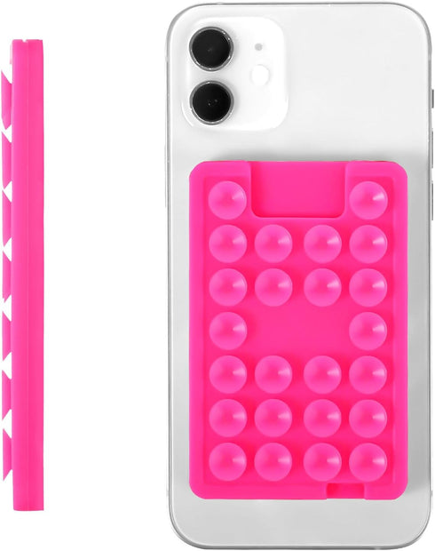 Suction Cup Phone Mount, Multipurpose Phone Case Car Phone Holder Suction Case Mount for Mobile Power, Tiktok Videos and Selfies, (Pink)...