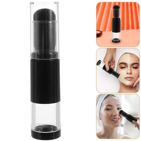 Operitacx Refillable Makeup Brush Powder Brush with Refillable Loose Powder Bottles Jar Reusable Brush Applicator for Loose Powder Blush Talcum Hi...