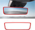Car Rear View Mirror Protector Frame, Silicone Auto Rearview Mirror Protection Cover Compatible with Model 3/ Y, Interior Rear View Decoration Tri...