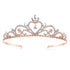 Lovelyshop Princess Rhinestone Wedding Tiara-Rose Gold...
