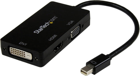 StarTech.com 3 in 1 Mini DisplayPort Adapter - 1080p - Mini DP / Thunderbolt to HDMI / VGA / DVI Splitter for Your Monitor (MDP2VGDVHD)...