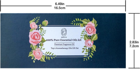 Essential Oils Sets Pure Oils kit- Top 6 Aromatherapy Oils Gift Set-6 Pack, 10ML(Rosemary, Lavender, Lemon Grass, Orange, Peppermint, Tea Tree)...