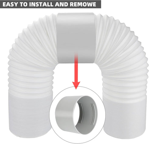 5.9" Portable Air Conditioner Hose Extension Coupler -Portable Air Conditioner Exhaust Hose Coupler Window Adapter...