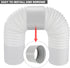 5.9" Portable Air Conditioner Hose Extension Coupler -Portable Air Conditioner Exhaust Hose Coupler Window Adapter...