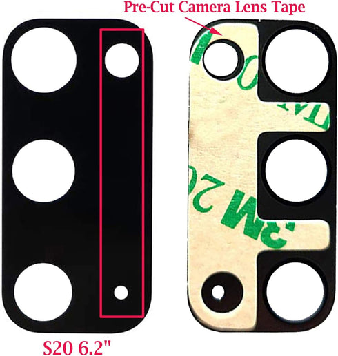Ubrokeifixit Galaxy S20 Back Rear Camera Glass Lens Cover Replacement for Samsung Galaxy S20 6.2" G980,S20 5G G981,S20 5G UW Verizon(NOT for S20+ ...
