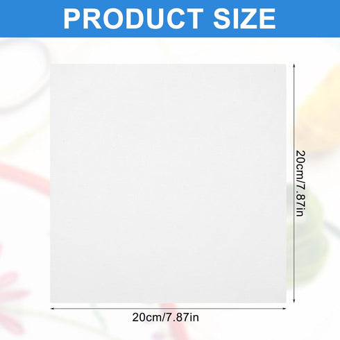 10 Pcs White Cotton Fabric Embroidery Fabric Squares Precut Natural Cotton Embroidery Cloth Fabric Cross Stitch Fabric Classic Aida Cloth Cotton F...