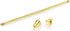 HONEY BEAR Mens Shirt Collar Bar Pin Clips Clasp Set Business Gift 65mm (4pcs without box)...
