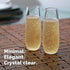 Unbreakable Stemless Champagne Flutes 9oz Set of 4, Shatterproof Tritan Plastic Glasses, Reusable Dishwasher Safe Flute, Wedding, Bachelorette, Tr...