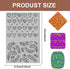 CHGCRAFT Polymer Clay Texture Sheets Heart Texture Stamp Sheets Feather Clay Texture Mat Plant Modeling Pattern Pad Texture Sheets for Polymer Cla...