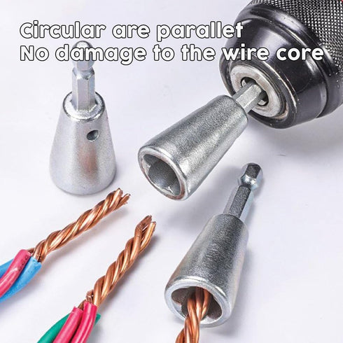PACK 3 Wire Twisting Tool Wire Connector, 2024 New Wire Twisting Tool Wire Stripper Tool Wire Twister Tool for Drill, Wire Stripping and Twisting ...