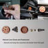 Yeejok Essential Oil Diffuser for Car with Vent Clip, Wooden Stainless Steel Lava Stone Aromatherapy Diffuser Locket Mini Air Freshener for Travel...