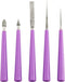 Tegg Bead Reamer Set 5PCS Diamond Tipped Bead Reamer Beading Hole Enlarger Tool for Glass Plastic Metal Wood Beads...