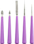 Tegg Bead Reamer Set 5PCS Diamond Tipped Bead Reamer Beading Hole Enlarger Tool for Glass Plastic Metal Wood Beads...