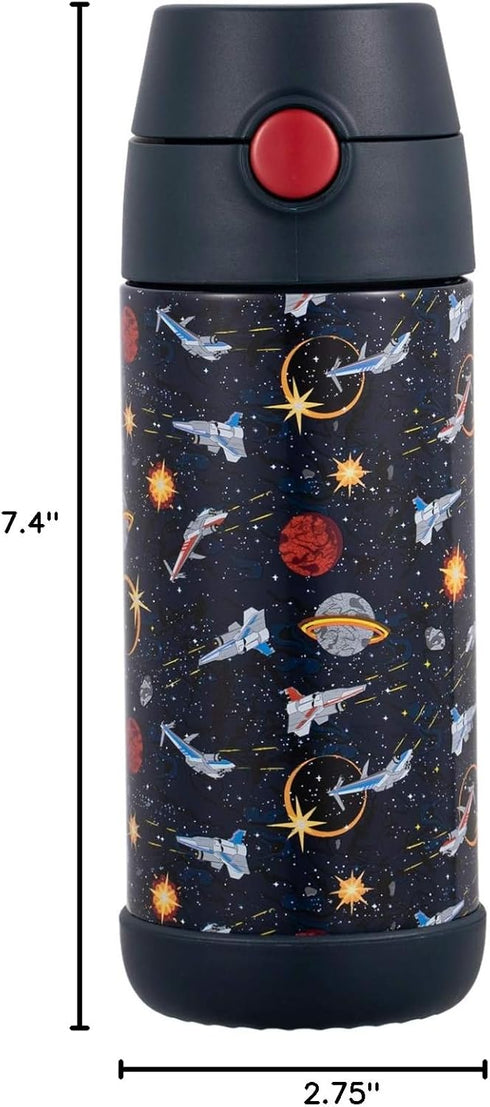 Snug Insulated Kids Water Bottle with Straw & Spout – Double-Wall Stainless Steel, Leakproof, Easy-Flip Lid – For School, Travel, Toddlers & Big K...