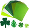 24 Pcs Felt Fabric Sheets, 8 Inch X 12 Inch St. Patrick's Day Green Craft Felt 1mm Thick A4 Stiff Felt Sheets for DIY Supplies(Green Series)...