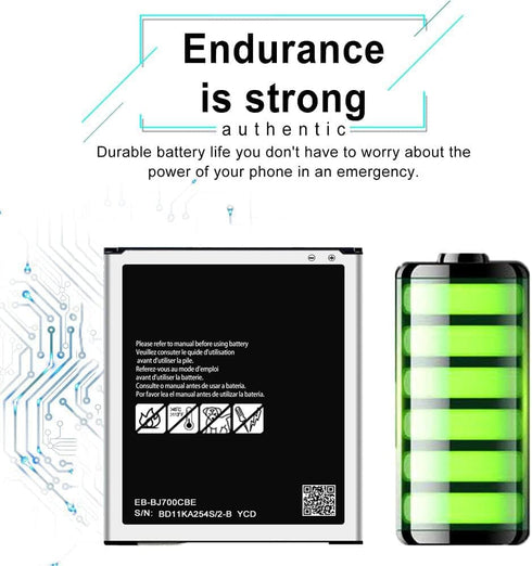 DDONG for Samsung Galaxy J7 Replacement Battery, EB-BJ700CBE Battery for Galaxy J7 J700T J700T1 SM-J700T1 SM-J700P EB-BJ700BBC EB-BJ700BBU...