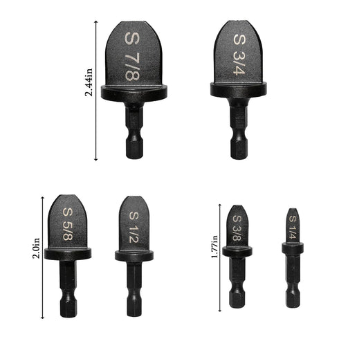 6PCS HVAC Swaging Tool, HVAC Repairing Set Air Conditioner Copper Tube Expander Drill Bit Soft Copper tubing Tool bit with 1/4''? 3/8''?1/2''? 5/8...