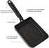 MyLifeUNIT Tamagoyaki Pan, Japanese Omelette Pan Nonstick with Silicone Spatula, Square Egg Pan 7 x 5 inches, Black...
