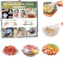 50pcs Disposable plastic food cover, cling film, elastic food cover, refrigerator fruit food, elastic dustproof bowl, cup cover, kitchen cling fil...