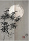 MYRU Japanese Noren Doorway Curtain Tapestry (Bamboo and Moon,33.5 Inches x 59 Inches)...