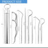 Dental Teeth Pick 7 Pack Stainless Steel Toothpick Kit Dental Tools Tooth Stains Remover Dental Floss Ficks Teeth Cleaning Tools with Holder for f...