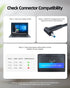 Charger Replacement for HP Elitebook, Probook Laptop, (Safety Certified by UL), Round Power Connector, 65W, 45W...