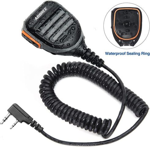 ABBREE AR-780 Radio Microphone Speaker Mic Ham Radio Accessories, Remote Shoulder Mic for Baofeng BF-F8HP UV-5R 5RM UV-21R K5PLUS GM-15 Pro UV-5G ...