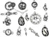 Clocks and Watches Dial Face Movement Charm Alloy Multistyle Steampunk Pendant Charm Connector for DIY Jewelry Making Accessaries(100 grams)...