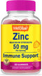 Zinc Gummies 50 mg - Supports Healthy Immune Function and Antioxidant Health - Natural Berry Flavor - Gluten-Free, GMO-Free - Chewable Gummy Dieta...