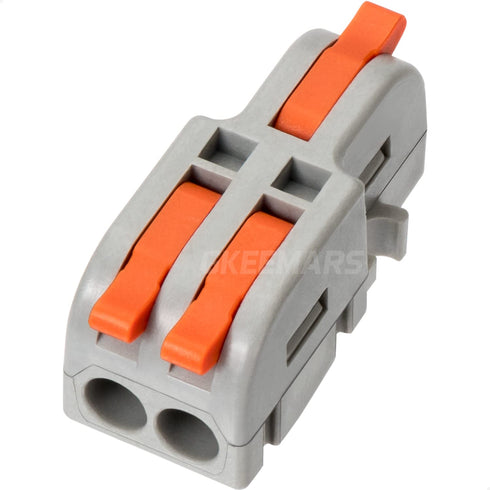 GKEEMARS 20Pcs Mini Electrical Wire Connectors, DIY Splicing into 4/6/8/9/10 Way Butt Terminal Block Connectors (1 in 2 out - Nylon)...