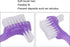 False Teeth Cleaning Brush, Elderly Portable False Teeth Container Denture Brush False Teeth Cleaning Home Travel(Purple)...