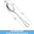 Dinner Spoon Set,16 Pcs 7.3" Tablespoons,Premium Food Grade 18/10 Stainless Steel Spoons,Durable Metal Spoons,Tablespoon,Silverware Spoons Only,Mi...