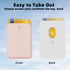 Magnetic Wallet for iPhone, Leather Magnetic Phone Wallet Mag Wallet RFID, Magnetic Wallet 3 Card Holder for iPhone 15/14/13/12 Series, Light Pink...