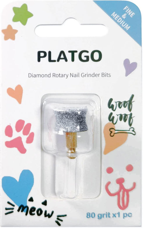 Diamond Dog and Cat Nail Grinder Replacement Heads/Bit for Casfuy, Electric File Diamond Head for Nails, Pet Nail Trimmer Head, Grinding Wheel for...