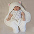 Jam Naturals- Baby Swaddle Blanket, Cute Bear Organic Receiving Swaddling Wrap, Newborn Baby Girl Soft Plush Registry Gift (Pink 3-6m)...