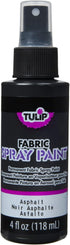 Tulip Fabric Paint, Spray on Paint, 4 fl oz Black Asphalt...