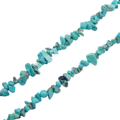 Julie Wang 450PCS Turquoise Irregular Chip Stone Beads 5-8mm Gemstones Crystal Loose Bead for Jewelry Making Bracelet Necklace DIY Craft Finding...