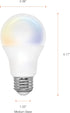 SYLVANIA Wifi LED Smart A19 Light Bulb, 9W Efficient, Tunable White, 2700K - 6500K, for Alexa/Google Assistant/Siri Shortcuts, Energy Star, Froste...