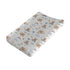 Cute Bear Changing Pad Cover Cartoon Bear Rainbow Moon Stars Clouds Leaf Diaper Changeg Table Sheets Cover for Boys Girls Soft Stretchy Snug Fitte...
