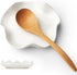 Mfacoy Spoon Rest for Stove Top, 5.3 Inch Ceramic Spoon Holder for Kitchen Counter, Coffee Spoon Holder, Cooking Utensil Rest for Spoons, Ladles, ...