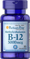 Puritan's Pride Methylcobalamin Vitamin B-12 5000 Mcg-30 Microlozenges, 30 Count...