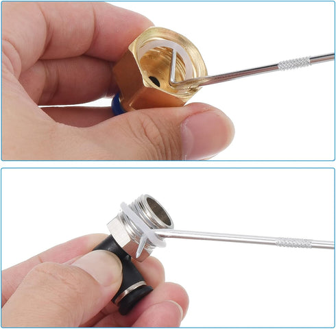 PATIKIL O-Ring 90 Degree Picks 142mm, 2 Pcs Oil Seal Gasket Precision Screwdriver Puller Remover Removal Tool, Black...