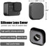 Hero8 Silicon Lens Adsorption Cap and ABS Battery Door Cover with Charging Port (2+1 Packs) for GoPro Hero 8 Black Action Camera?Fire Rock HERO8 P...